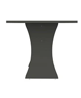 Manhattan Comfort 53.14" Wood Coney Mid-Century Modern Dining Table