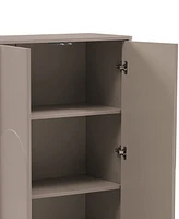 Manhattan Comfort 51.4" Wood Ella Modern 3-Shelf Accent Cabinet