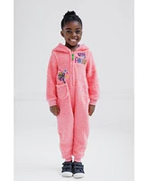 Sesame Street Baby Girls Cozy Sherpa Zip Up Cosplay Costume Coverall