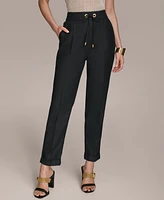 Donna Karan New York Women's Drawstring Cuffed Ankle Pants