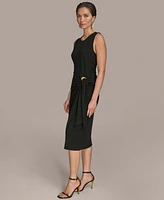 Donna Karan New York Women's Sleeveless Draped Skirt Dress