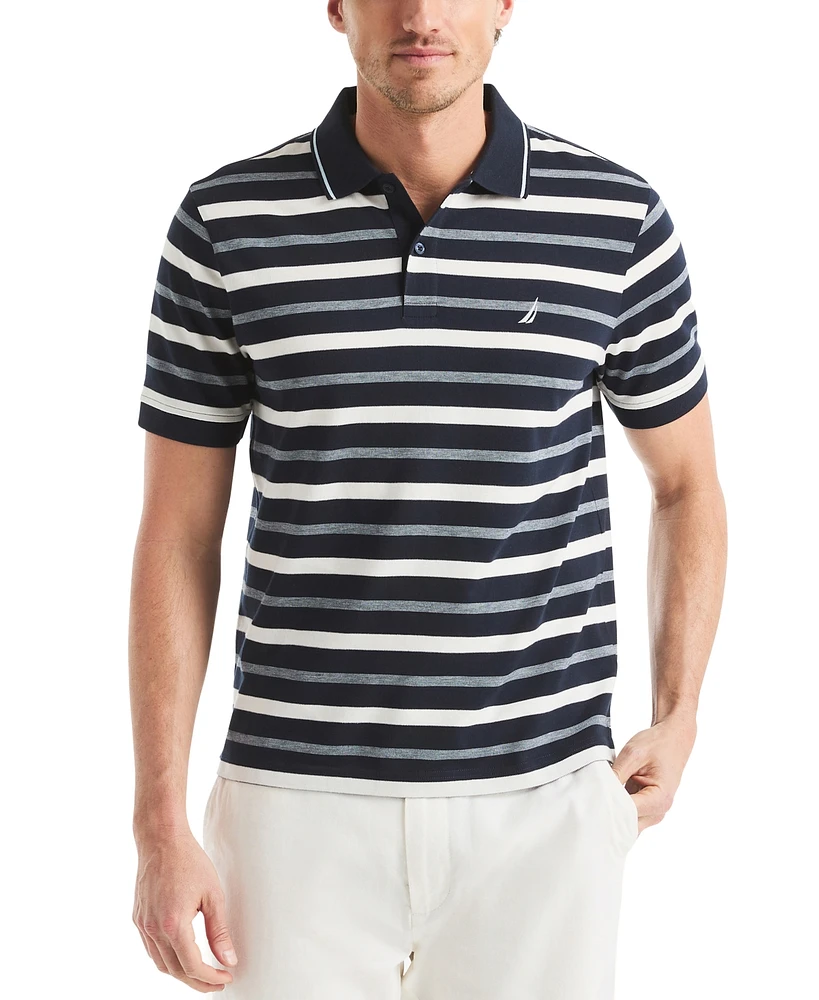 Nautica Men's Birdseye Stripe Polo Shirt