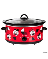 Uncanny Brands Mickey Mouse and Minnie Mouse 5-Quart Slow Cooker