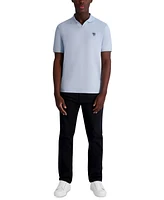 Karl Lagerfeld Paris Men's Short Sleeve Head Logo Pique Polo Shirt