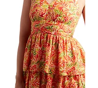 Bcx Juniors' Printed Halter-Style Mini Dress