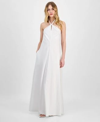 I.N.C. International Concepts Womens Braided Neck Maxi Dress Xs P Xl Exclusively At Macys