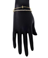 Unwritten Cubic Zirconia Cross Cuff Bracelet
