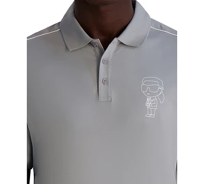 Karl Lagerfeld Paris Men's Graphic Logo Polo Shirt