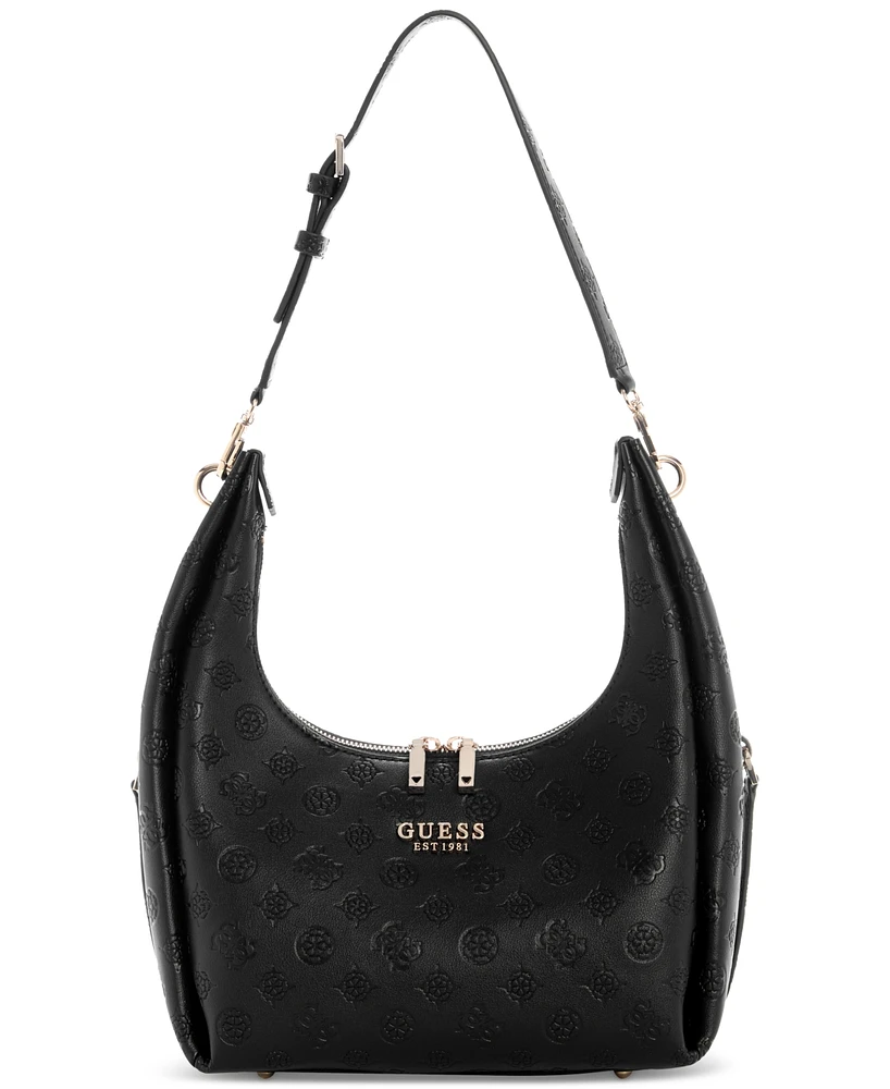 Guess Phoebe Logo Hobo Shoulder Bag