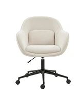 Jose Office Chair Durable Metal Base with Rolling Casters