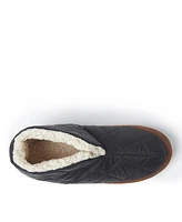 Dearfoams Men's Quilted Nylon Warm Up Bootie House Slipper