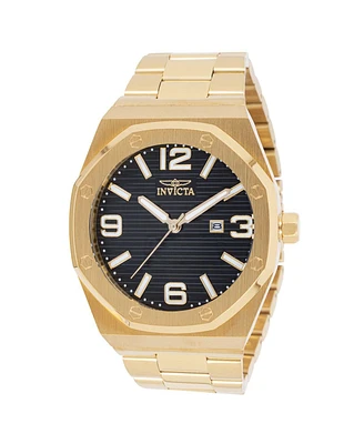 Invicta Men's 45783 Huracan Quartz 3 Hand Black Dial Watch