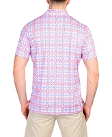 Tailorbyrd Men's Kaleidoscope Printed Performance Polo