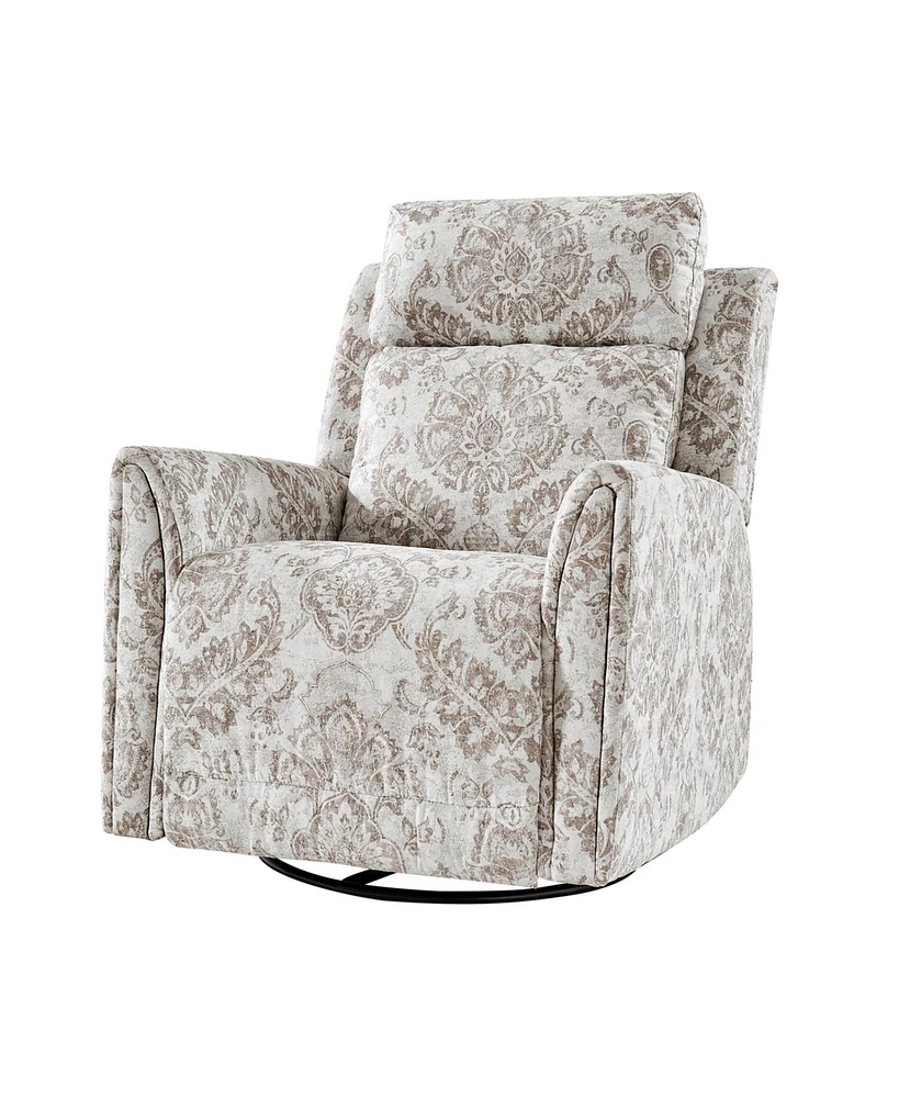 Alfons Swivel And Rocker Power Recliner With Headrest