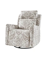 Alfons Swivel And Rocker Power Recliner With Headrest