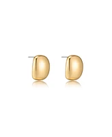 Ettika Minimal Curved Square Stud Earrings