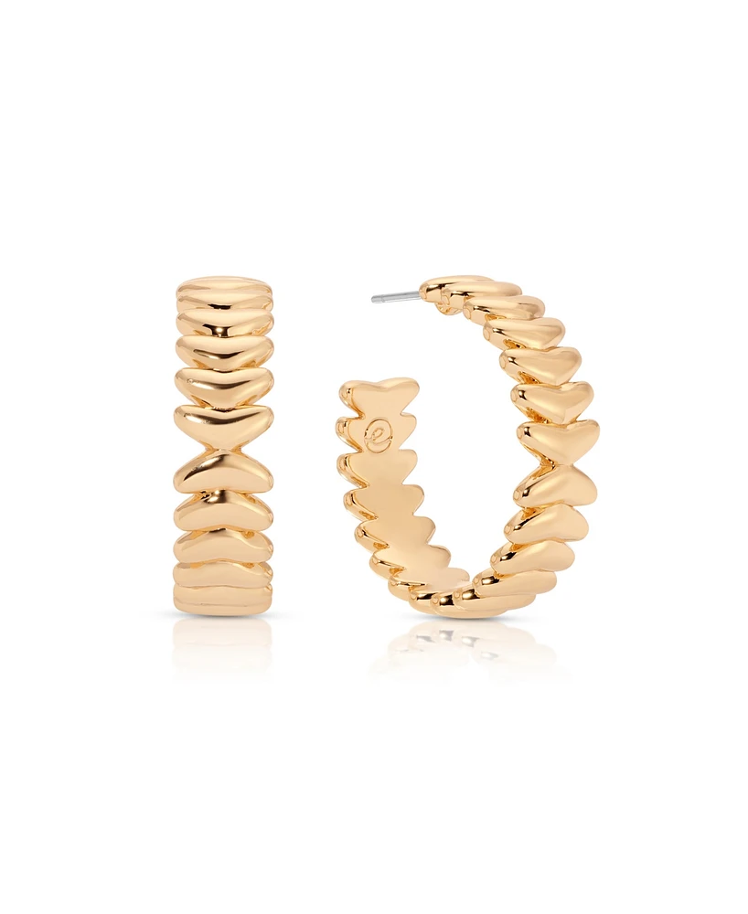 Ettika Medium Metal Moderna Hoops