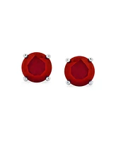 Bling Jewelry 1CTW Round Cubic Zirconia Solitaire Cz Stud Earrings .925 Sterling Silver 7MM