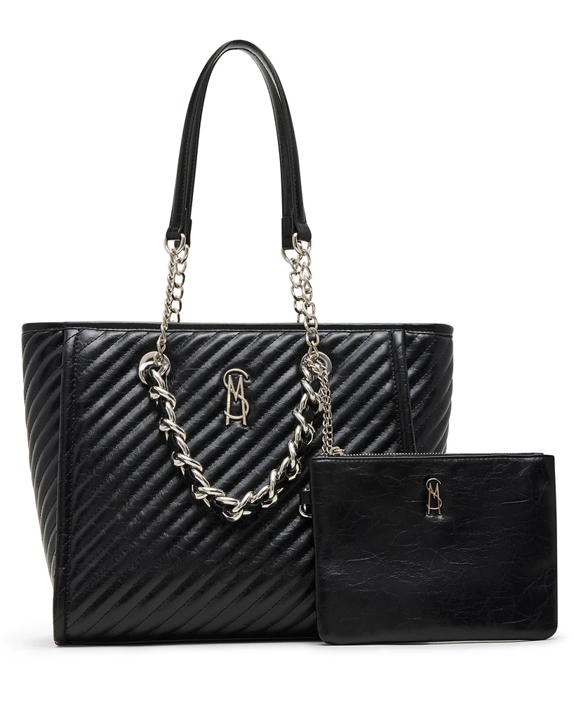 Steve Madden Bkattt-h Large Tote Bag with Pouch