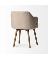 Fabric Upholstered Dining Arm Chair for Modern Dining Room Furniture