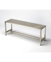 Outdoor Iron Bench for Garden Patio or Porch Seating