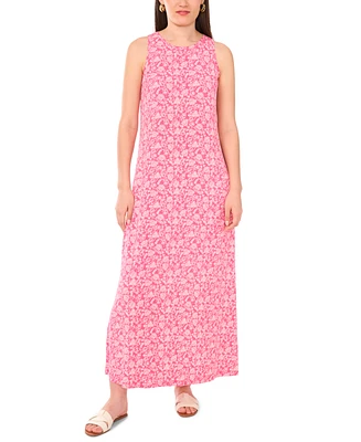 Vince Camuto Women's Ditsy-Print Sleeveless Maxi Dress