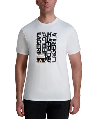 Karl Lagerfeld Paris Men's Choupette Logo Graphic T-Shirt