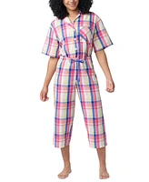 Hue Women's Seersucker Capri Pajama Pants