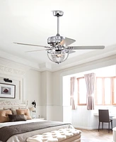 Home Accessories 52" Santana 3-Light Indoor Ceiling Fan Chandelier