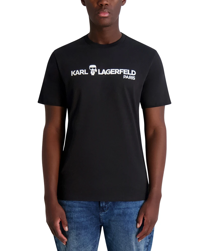 Karl Lagerfeld Paris Men's Core Graphic Logo T-Shirt