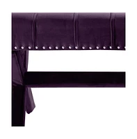 Upholstered Velvet Bench – Elegant Bedroom or Entryway Seating with Soft Cushion and Sturdy Frame