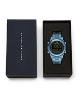 Daniel Wellington Men's Chronograph Blue Plastic Watch, 42mm