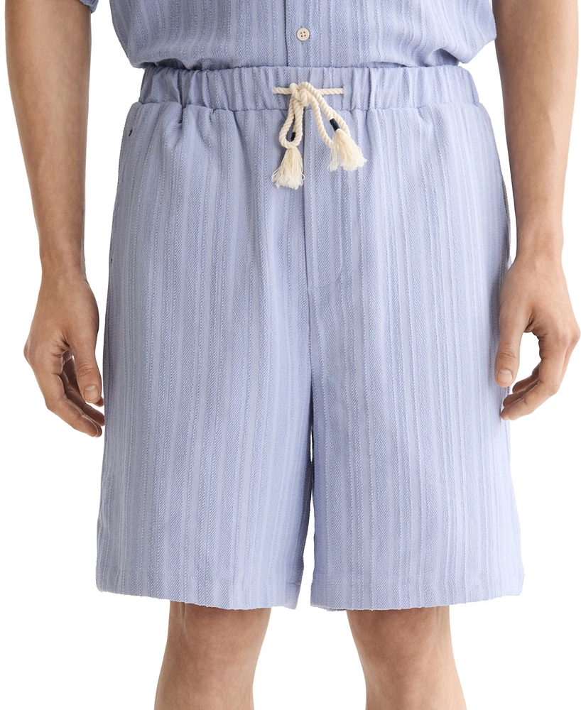 Scotch & Soda Men's Tonal Stripe Drawstring Shorts