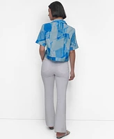 Dkny Women's Printed Camp Shirt