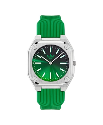 adidas Unisex Analog Green Silicone Watch