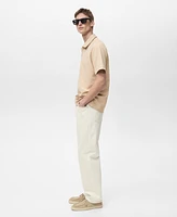 Mango Men's Structured Zip Collar Polo Shirt