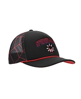 Marvel Men's Spider-Man Into The Spider-Verse Miles Morales Spidey Sense Adult Black Trucker Hat