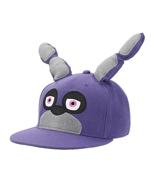 Five Nights at Freddy's Men's Bonnie Face Blue Snapback Hat