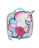 Floral Unicorn 3-Piece Backpack & Lunchbox Set With Water Bottle