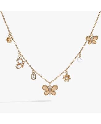 Puffy Butterfly Charm Necklace