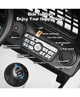 Funtok 12V 7AH 2-Seater Ride-On Car for Kids with Remote Control, Electric Truck with Music, Led Lights & Safety Features