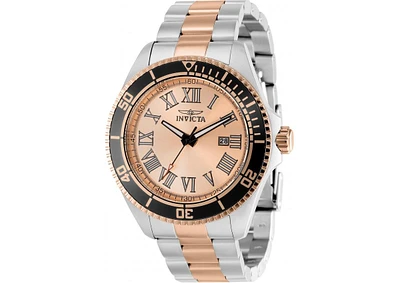 Invicta Men's 15001 Pro Diver Quartz 3 Hand Rose Gold Dial Watch