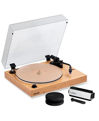 Fluance RT85 Reference High Fidelity Vinyl Turntable Record Player with Ortofon 2M Blue Cartridge, Acrylic Platter, Weight