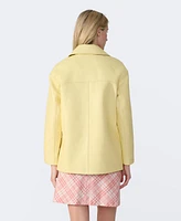 Furniq Uk Women's Mid-Length Leather Jacket, Created for Macy s