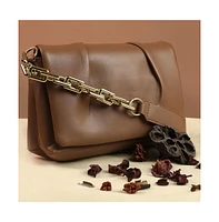 Women's Cocoa Brown Cross Body Bag