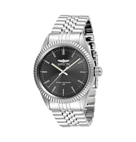 Invicta Men's Specialty Quartz 3 Hand Charcoal Dial Watch