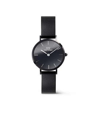 Daniel Wellington Women's Analog Black Stainless-Steel Watch, 28mm