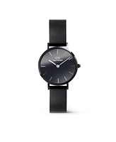 Daniel Wellington Women's Analog Black Stainless-Steel Watch, 28mm