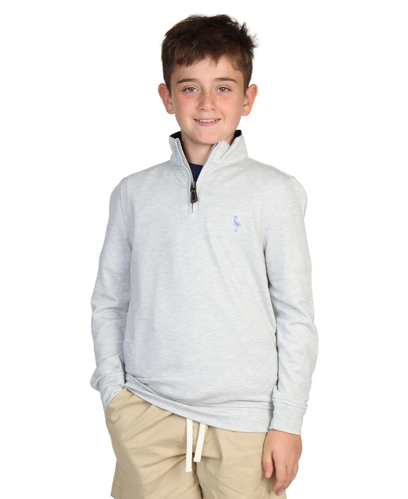 Tailorbyrd Boys Modal Quarter Zip w/Contrast Trim