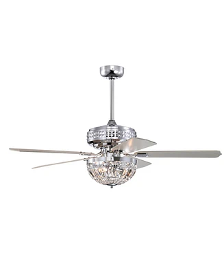 Home Accessories 52" Alora 3-Light Indoor Ceiling Fan Chandelier